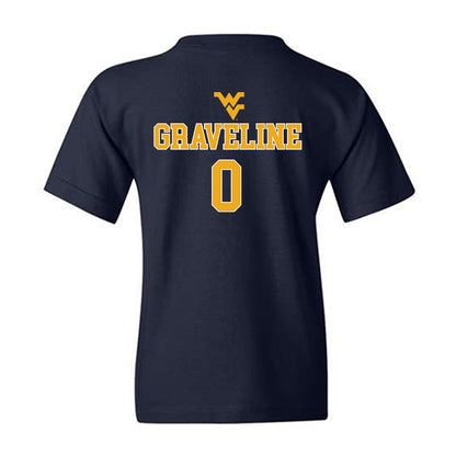 West Virginia - NCAA Baseball : Matthew Graveline - Generic Sports Shersey Youth T-Shirt-1