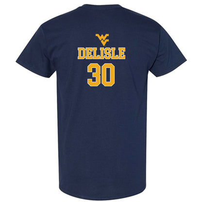 West Virginia - NCAA Baseball : Tucker DeLisle - Generic Sports Shersey T-Shirt-1