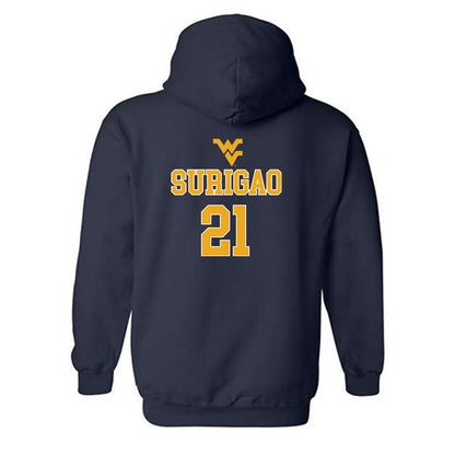 West Virginia - NCAA Baseball : Joshua Surigao - Generic Sports Shersey Hooded Sweatshirt-1