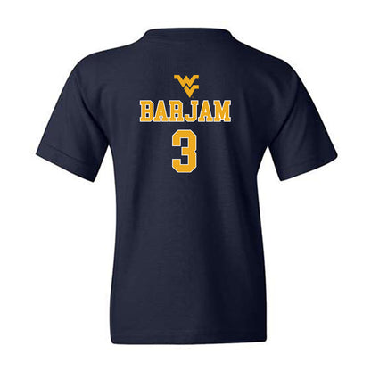 West Virginia - NCAA Baseball : Zahir Barjam - Generic Sports Shersey Youth T-Shirt-1