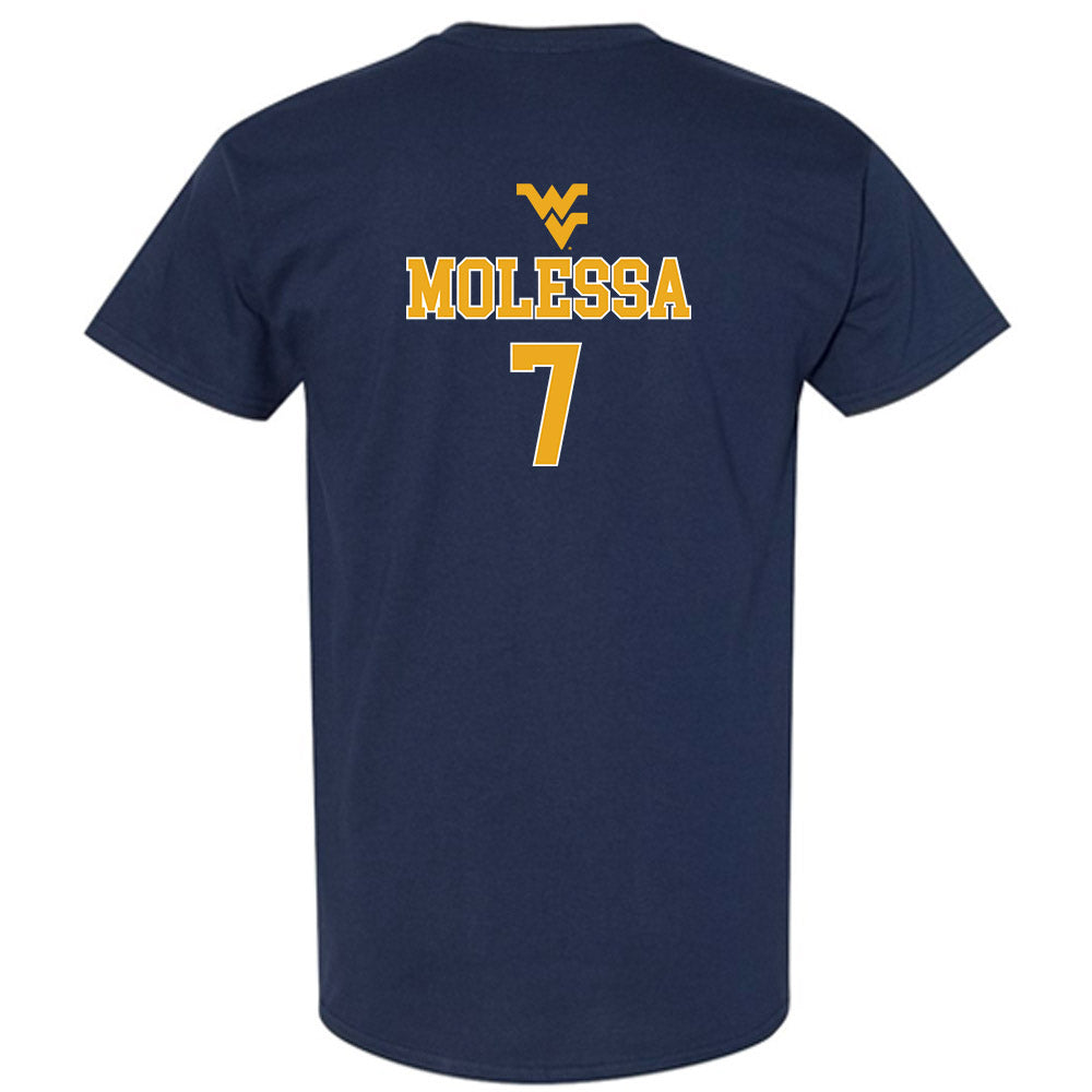 West Virginia - NCAA Baseball : Maxwell Molessa - Generic Sports Shersey T-Shirt-1