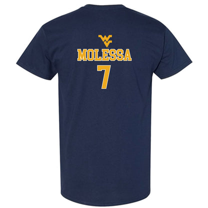 West Virginia - NCAA Baseball : Maxwell Molessa - Generic Sports Shersey T-Shirt-1