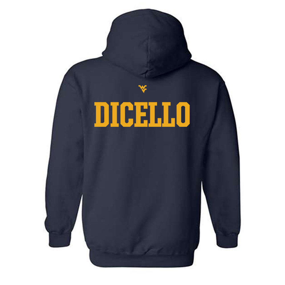 West Virginia - NCAA Women's Gymnastics : Karleigh DiCello - Sports Shersey Hooded Sweatshirt-1