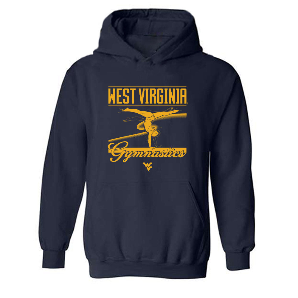 West Virginia - NCAA Women's Gymnastics : Kaelyn Skeel - Sports Shersey Hooded Sweatshirt-0