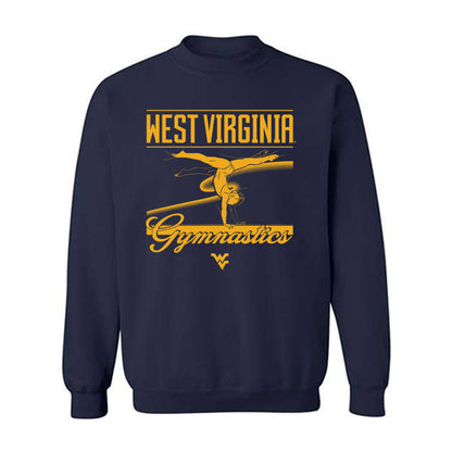 West Virginia - NCAA Women's Gymnastics : Brooke Irwin - Sports Shersey Crewneck Sweatshirt-0