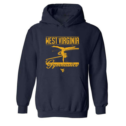 West Virginia - NCAA Women's Gymnastics : Karleigh DiCello - Sports Shersey Hooded Sweatshirt-0