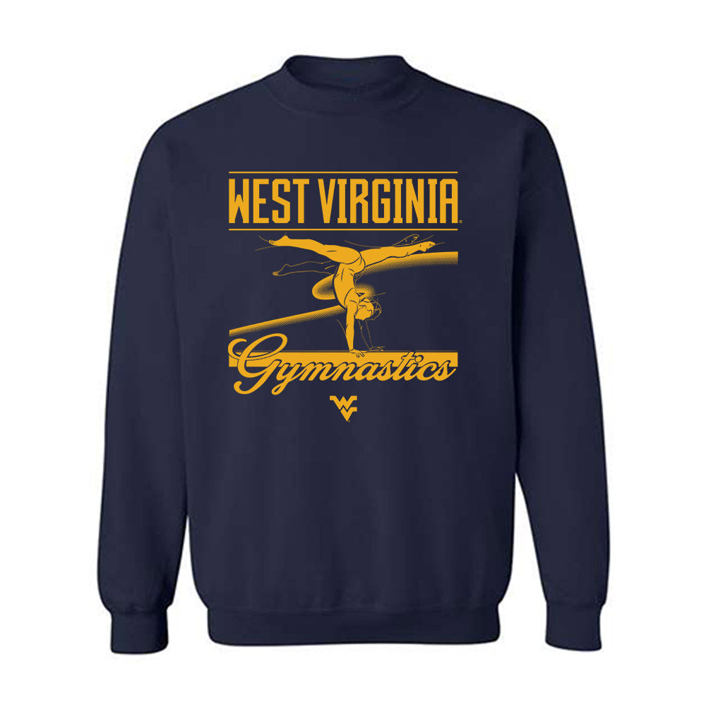 West Virginia - NCAA Women's Gymnastics : Karleigh DiCello - Sports Shersey Crewneck Sweatshirt-0