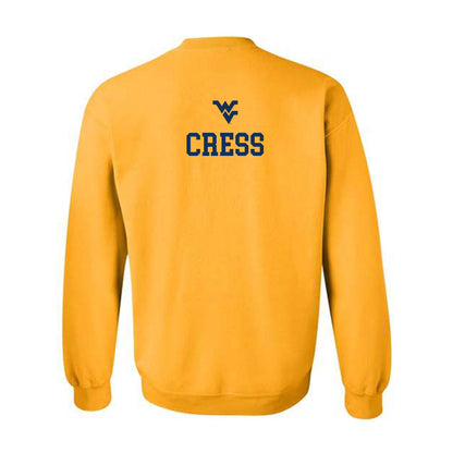 West Virginia - NCAA Women's Track & Field : Olivia Cress - Generic Sports Shersey Crewneck Sweatshirt-1
