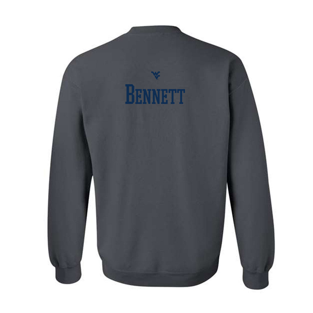 West Virginia - NCAA Men's Swimming & Diving : Preston Bennett - Crewneck Sweatshirt Sports Shersey