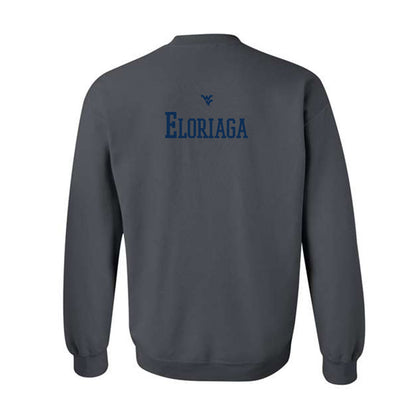West Virginia - NCAA Men's Swimming & Diving : Glenn Eloriaga - Generic Sports Shersey Crewneck Sweatshirt-1