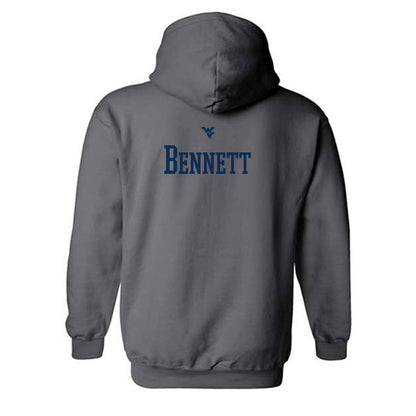 West Virginia - NCAA Men's Swimming & Diving : Preston Bennett - Hooded Sweatshirt Sports Shersey