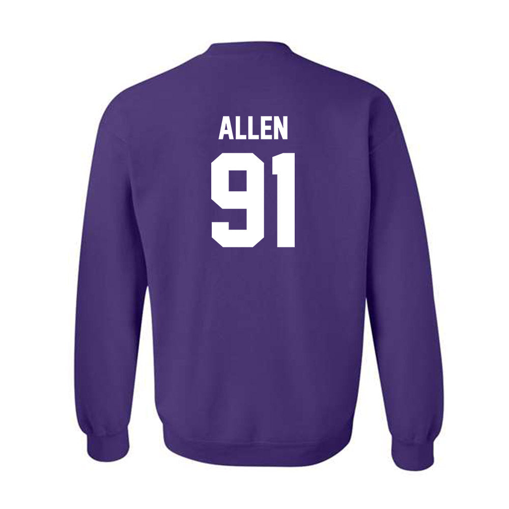 Kansas State - NCAA Football : Jordan Allen - Sports Shersey Crewneck Sweatshirt-1
