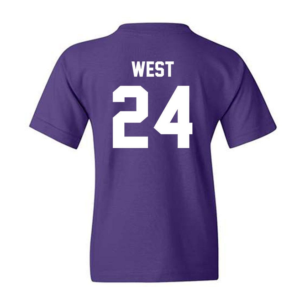Kansas State - NCAA Football : Tanner West - Sports Shersey Youth T-Shirt-1