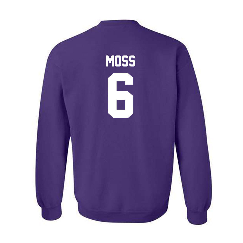 Kansas State - NCAA Football : Qua Moss - Sports Shersey Crewneck Sweatshirt-1