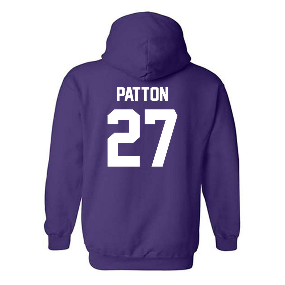 Kansas State - NCAA Football : Cub Patton - Sports Shersey Hooded Sweatshirt-1