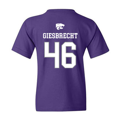 Kansas State - NCAA Baseball : Ethan Giesbrecht - Sports Shersey Youth T-Shirt-1