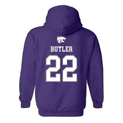 Kansas State - NCAA Baseball : Tazwell Butler - Sports Shersey Hooded Sweatshirt-1