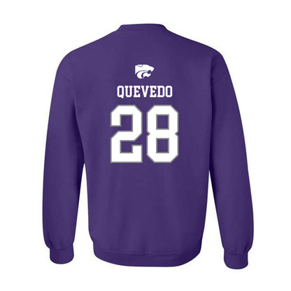 Kansas State - NCAA Baseball : Michael Quevedo - Sports Shersey Crewneck Sweatshirt-1