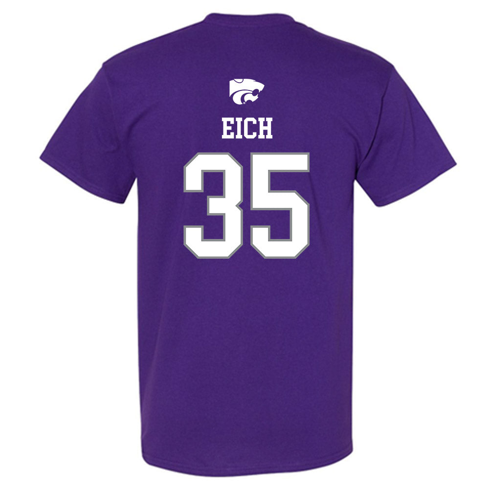 Kansas State - NCAA Baseball : Billy Eich - Sports Shersey T-Shirt-1