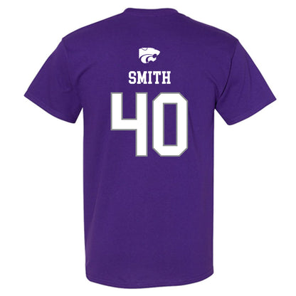 Kansas State - NCAA Baseball : Miles Smith - Sports Shersey T-Shirt-1