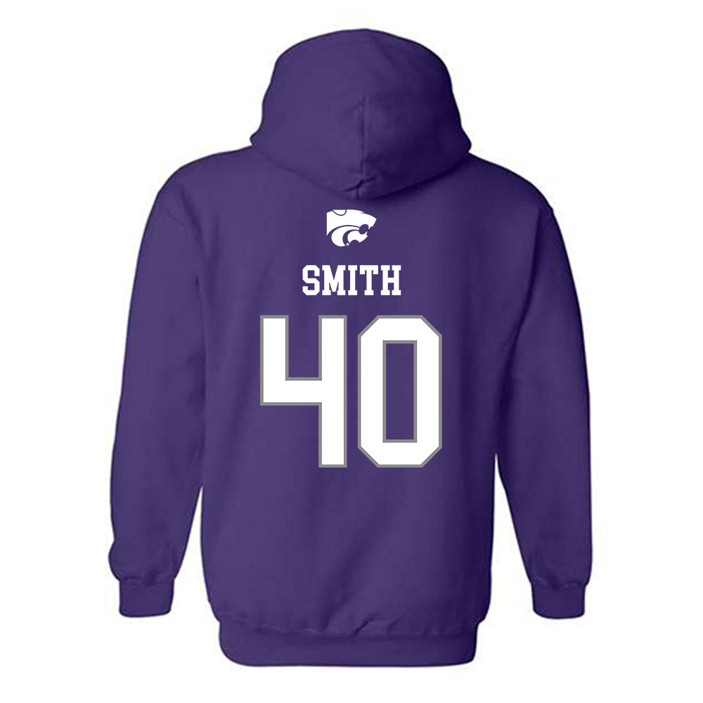 Kansas State - NCAA Baseball : Miles Smith - Sports Shersey Hooded Sweatshirt-1