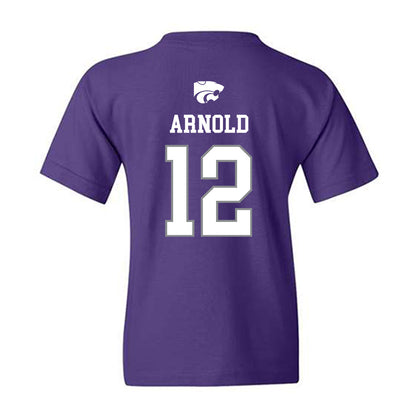 Kansas State - NCAA Baseball : Aaron Arnold - Sports Shersey Youth T-Shirt-1