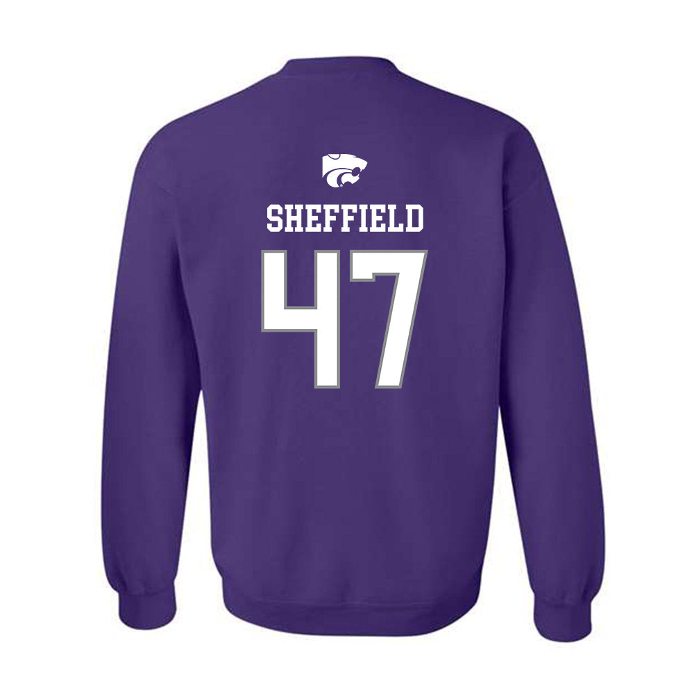 Kansas State - NCAA Baseball : Lincoln Sheffield - Sports Shersey Crewneck Sweatshirt-1