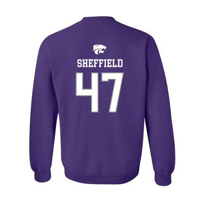Kansas State - NCAA Baseball : Lincoln Sheffield - Sports Shersey Crewneck Sweatshirt-1
