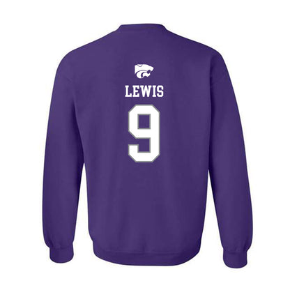 Kansas State - NCAA Baseball : Donte Lewis - Sports Shersey Crewneck Sweatshirt-1