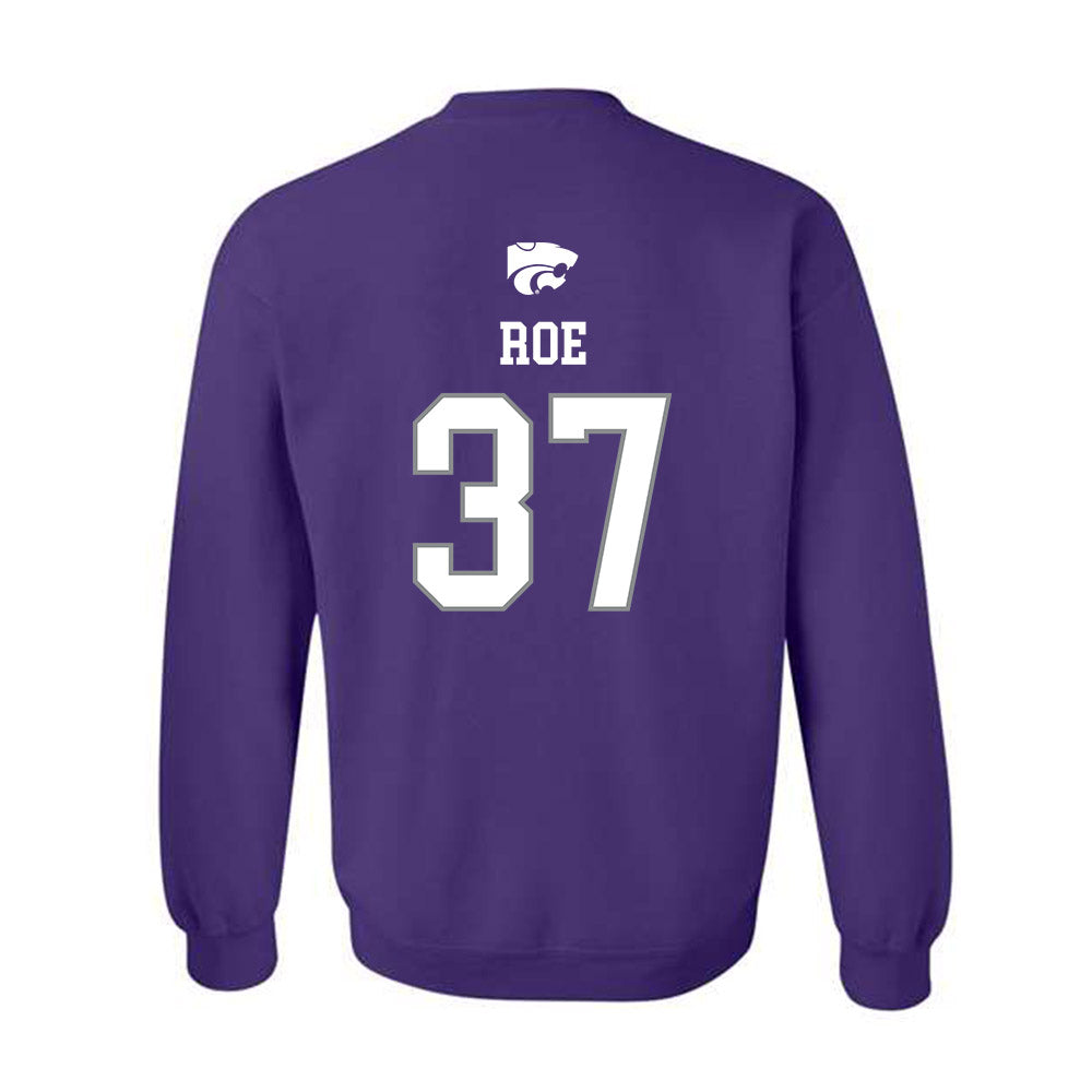 Kansas State - NCAA Baseball : Brody Roe - Sports Shersey Crewneck Sweatshirt-1