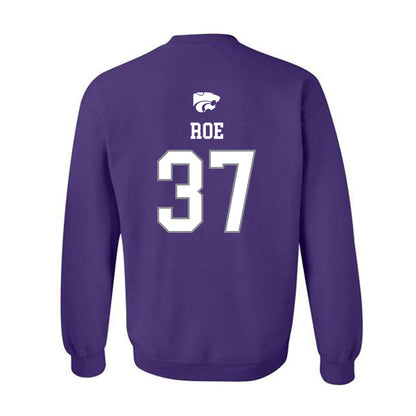 Kansas State - NCAA Baseball : Brody Roe - Sports Shersey Crewneck Sweatshirt-1