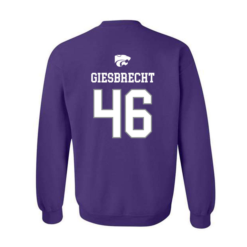 Kansas State - NCAA Baseball : Ethan Giesbrecht - Sports Shersey Crewneck Sweatshirt-1