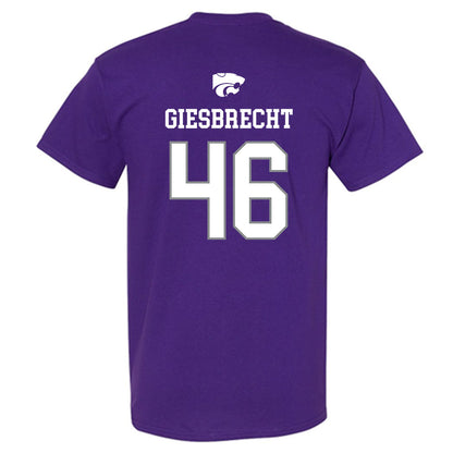 Kansas State - NCAA Baseball : Ethan Giesbrecht - Sports Shersey T-Shirt-1