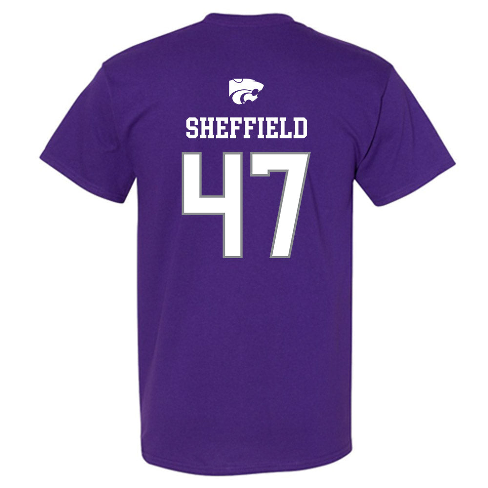 Kansas State - NCAA Baseball : Lincoln Sheffield - Sports Shersey T-Shirt-1