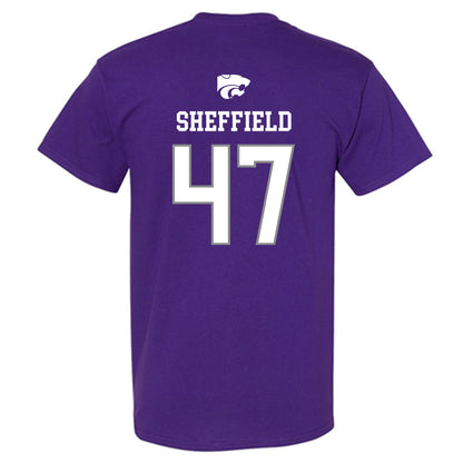 Kansas State - NCAA Baseball : Lincoln Sheffield - Sports Shersey T-Shirt-1