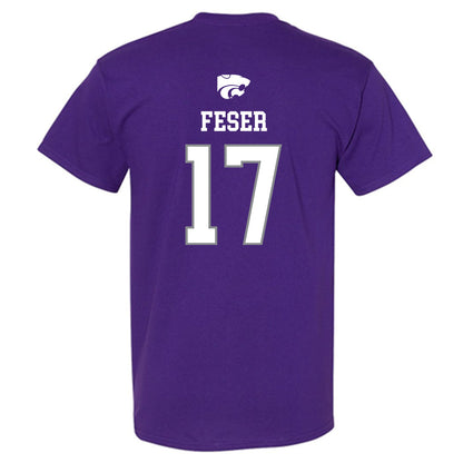 Kansas State - NCAA Baseball : Cohen Feser - Sports Shersey T-Shirt-1