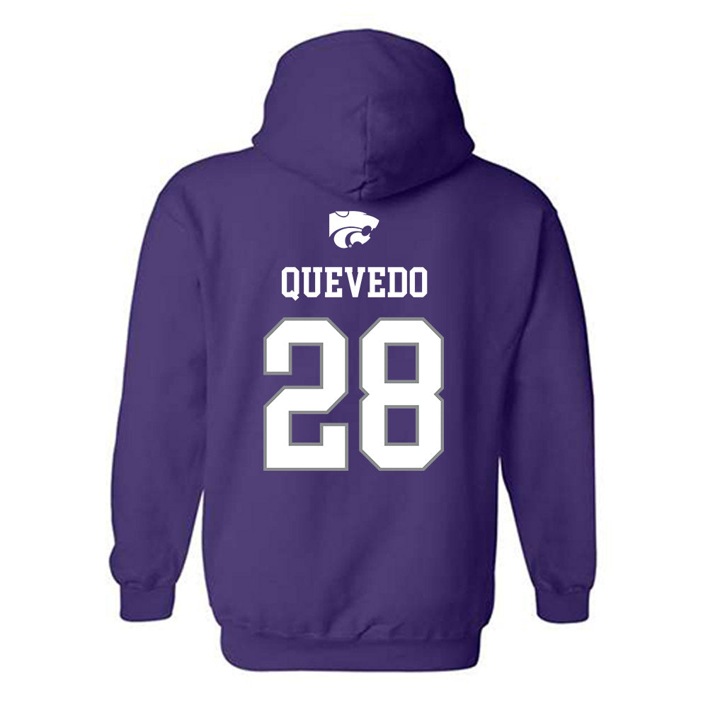 Kansas State - NCAA Baseball : Michael Quevedo - Sports Shersey Hooded Sweatshirt-1