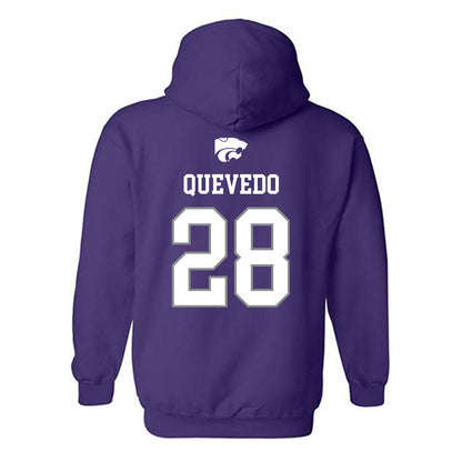 Kansas State - NCAA Baseball : Michael Quevedo - Sports Shersey Hooded Sweatshirt-1