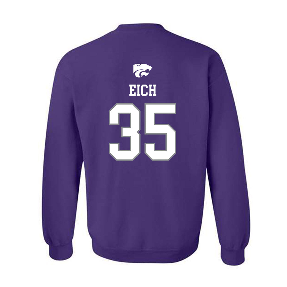Kansas State - NCAA Baseball : Billy Eich - Sports Shersey Crewneck Sweatshirt-1