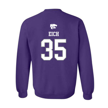 Kansas State - NCAA Baseball : Billy Eich - Sports Shersey Crewneck Sweatshirt-1