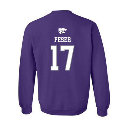 Kansas State - NCAA Baseball : Cohen Feser - Sports Shersey Crewneck Sweatshirt-1
