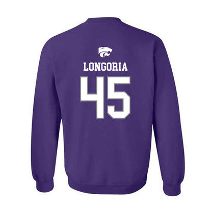 Kansas State - NCAA Baseball : Adan Longoria - Sports Shersey Crewneck Sweatshirt-1