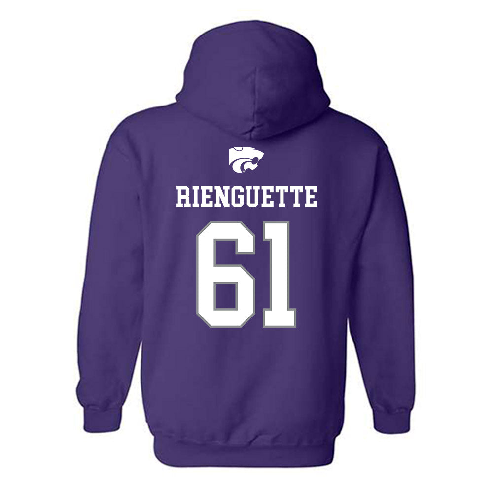 Kansas State - NCAA Baseball : Scott Rienguette - Sports Shersey Hooded Sweatshirt-1