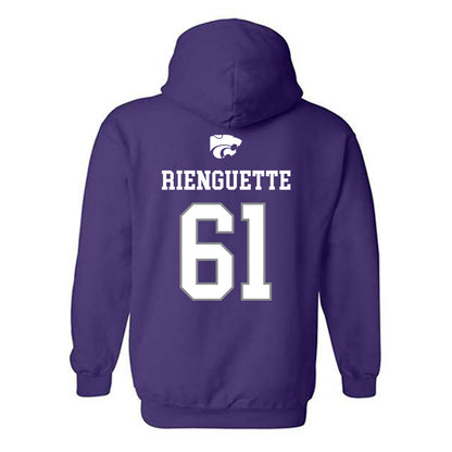 Kansas State - NCAA Baseball : Scott Rienguette - Sports Shersey Hooded Sweatshirt-1