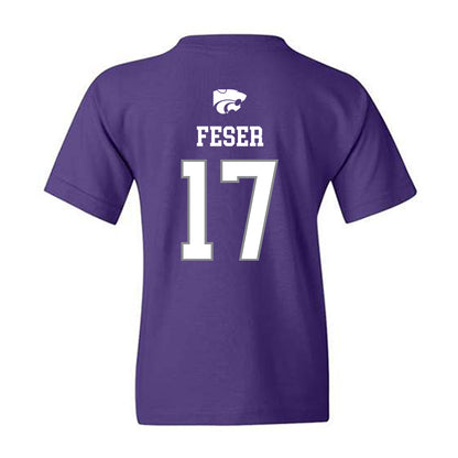 Kansas State - NCAA Baseball : Cohen Feser - Sports Shersey Youth T-Shirt-1