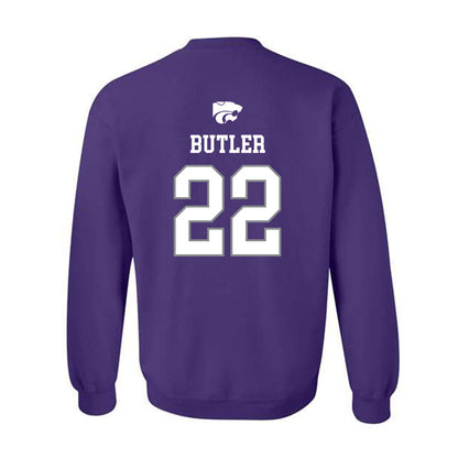 Kansas State - NCAA Baseball : Tazwell Butler - Sports Shersey Crewneck Sweatshirt-1