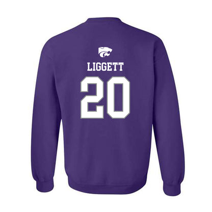 Kansas State - NCAA Baseball : Carson Liggett - Sports Shersey Crewneck Sweatshirt-1