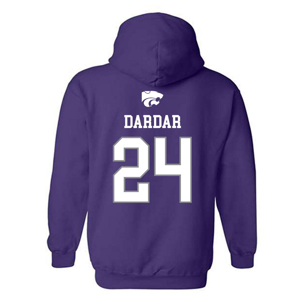 Kansas State - NCAA Baseball : Seth Dardar - Sports Shersey Hooded Sweatshirt-1