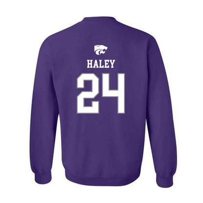 Kansas State - NCAA Baseball : Austin Haley - Sports Shersey Crewneck Sweatshirt-1
