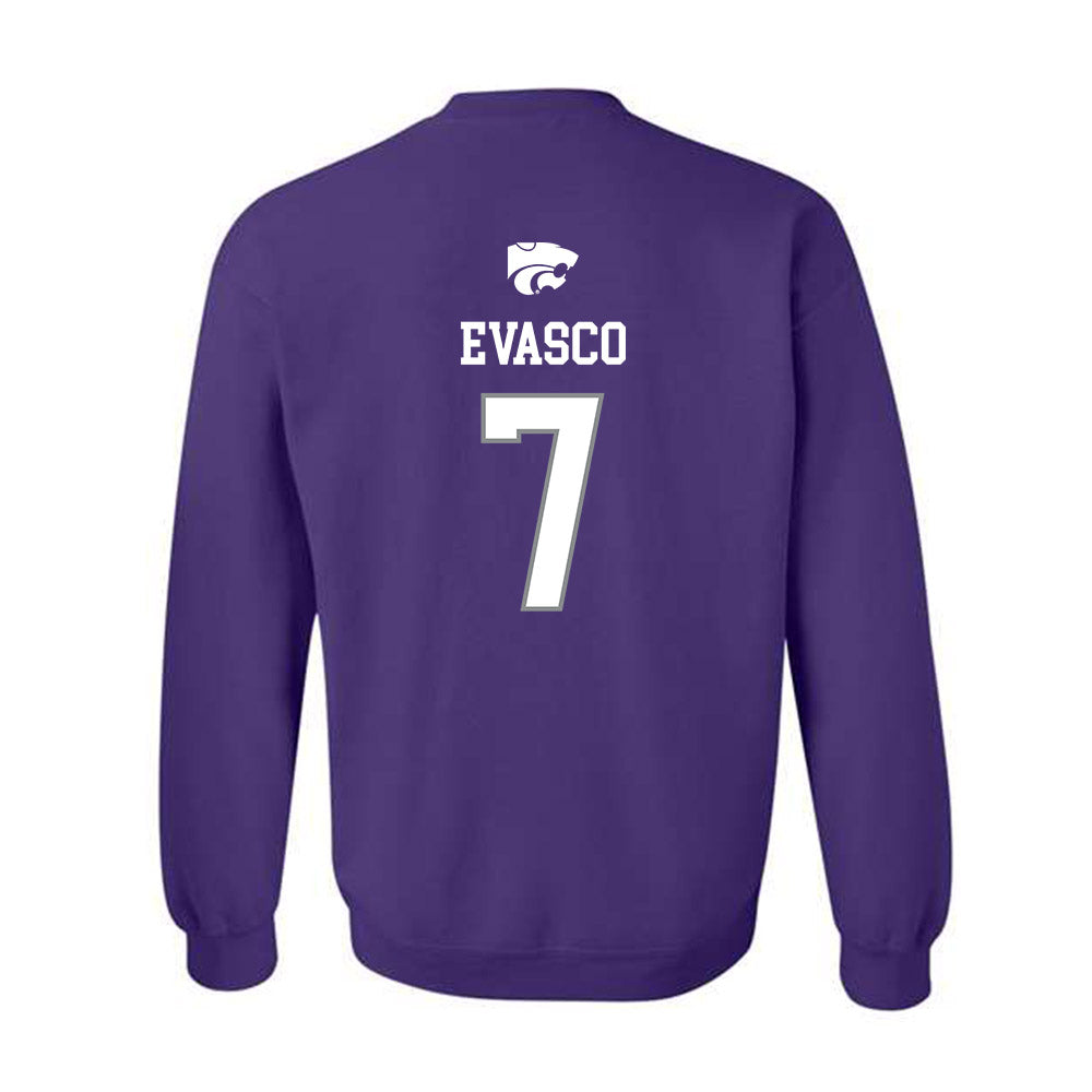 Kansas State - NCAA Baseball : Aj Evasco - Sports Shersey Crewneck Sweatshirt-1